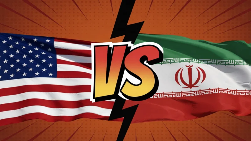 iran usa flags vs
